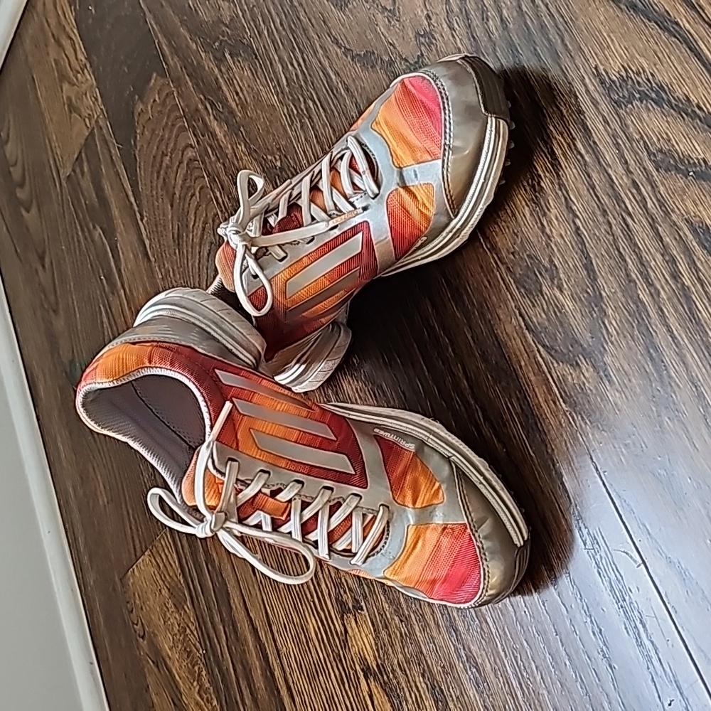 Adidas Adizero Women's Sprint Frame Shoes Orange/Grey Size 6